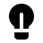 Lightbulb F SVG Icon